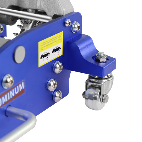 Hydraulic Low Profile Aluminum Steel Racing Floor Jack with Dual Piston Quick Lift Pump With 2.5 Ton Capacity